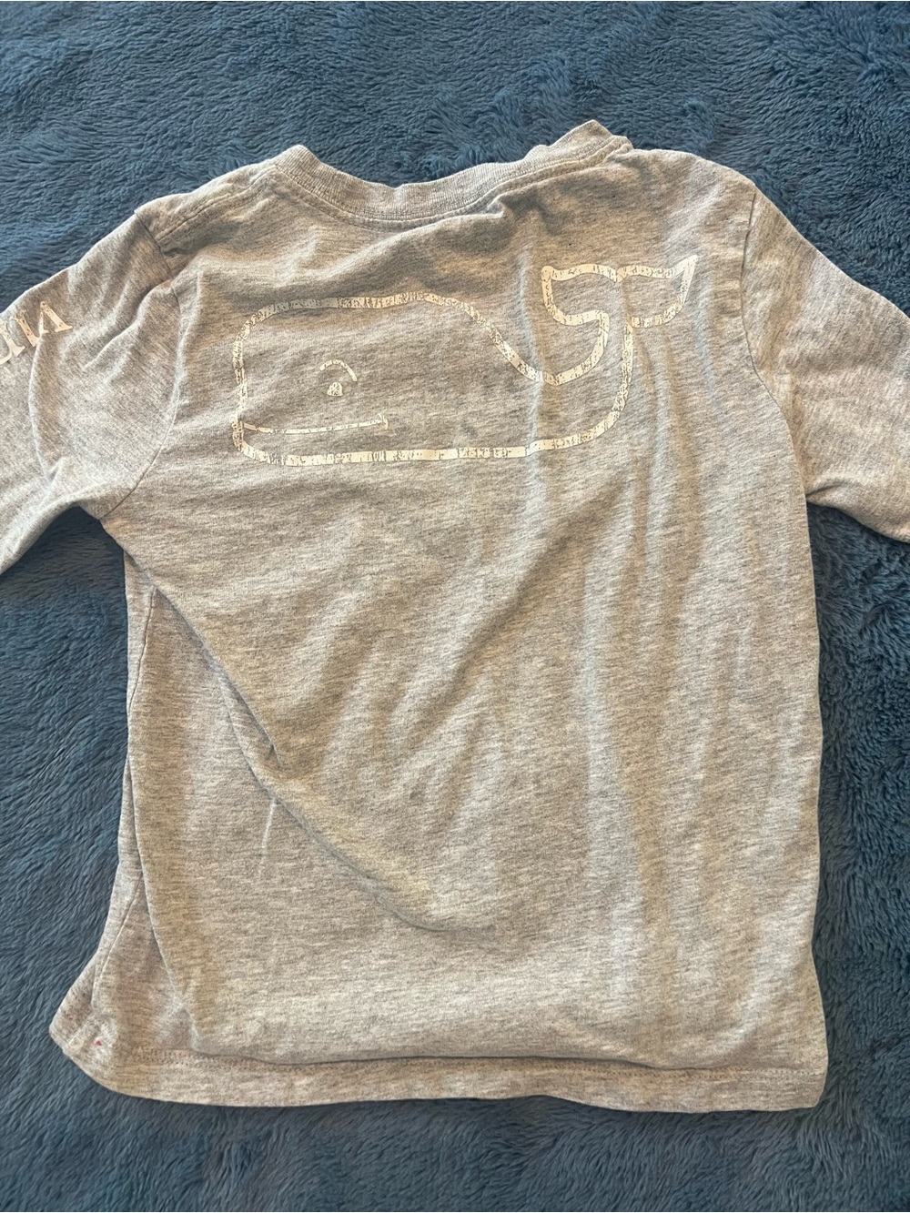 Vineyard Vines Gray Whale Graphic Long-Sleeve Tee